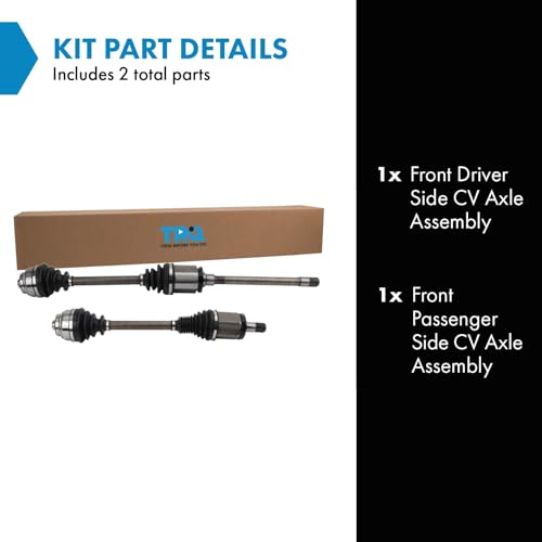TRQ Front Driver & Passenger Side CV Axle Assembly Set - style: CSA50034