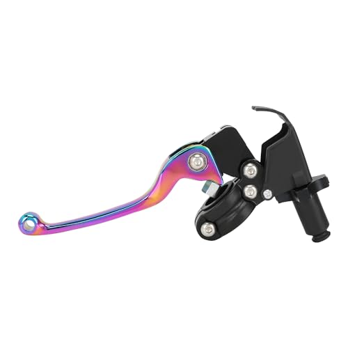 JFG RACING Motorcycle Brake Clutch Lever 7/8" 22mm Folding Levers Aluminum Alloy Universal for CRF50 KLX SSR TTR 110 125 150 200 250cc Dirt Pit Bike ATV Mini Bike Quenching - color: Quenching