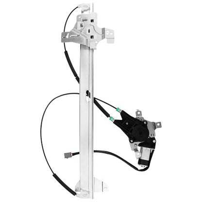 Front Driver Side Power Window Regulator with Motor for 2003-14 Ford E150 E250, 1992-02 E150 E250 Econoline Club Wagon, 03-05 E350 Club Wagon, 92-98 E350 Econoline, 1999-14 E350 Super Duty, Left - style: Front Driver Side