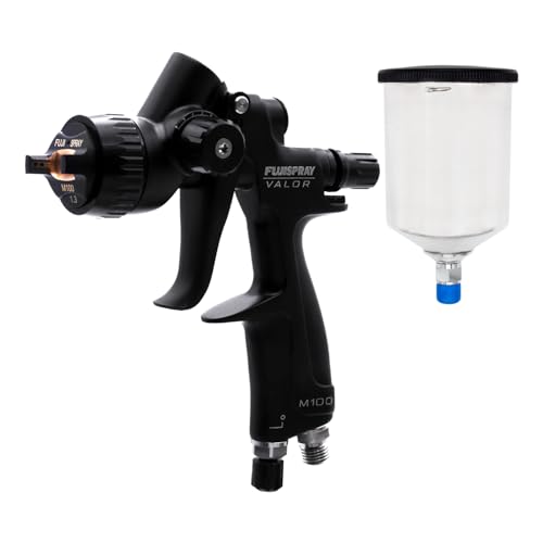 Fuji Spray Auto Valor M100 Spray + 600cc Aluminum Cup | Automotive Paint Gun for Clear Coat | Lightweight, Durable, Precision-Controlled Application | Paint Guns Automotive with Minimal Paint Waste - style: Spray Gun + 600cc Aluminum Cup