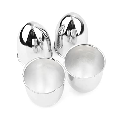 4Pcs 3.27" OD 4.53" H Pointed Top Trailer Wheel Center Caps for Rim - color: Chrome, size: 3.27" OD 4.53" H