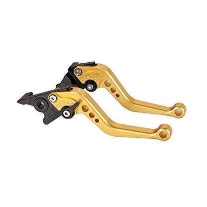 Hopider Short Brake Clutch Levers Compatible with GROM MSX125 2014-2026 - color: Gold