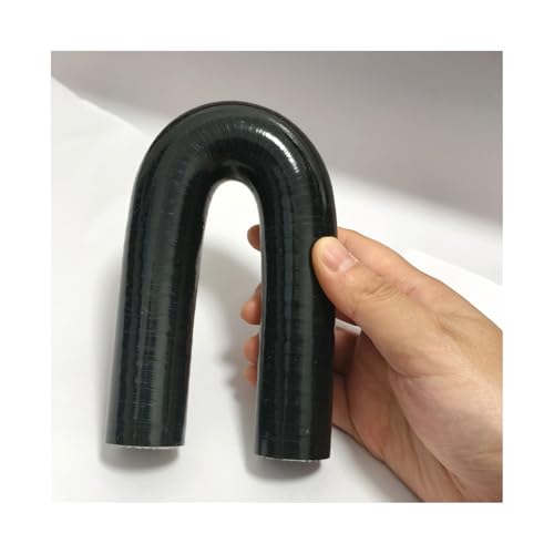 ID 3/4" 19mm 180 Degree U Bend Shape Elbow Coupler Hose High Temp 4-Ply Reinforced Silicone Hose Intake Boots - size: 3/4''(19mm)