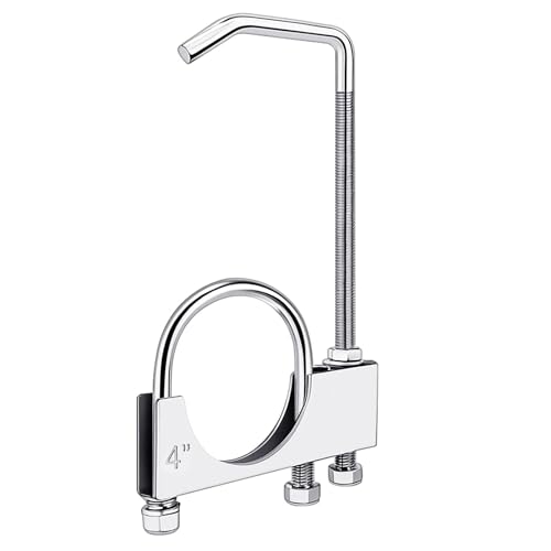 1 Pcs 4 Inch Universal Exhaust Clamp with Hanger - size: 4 Inch