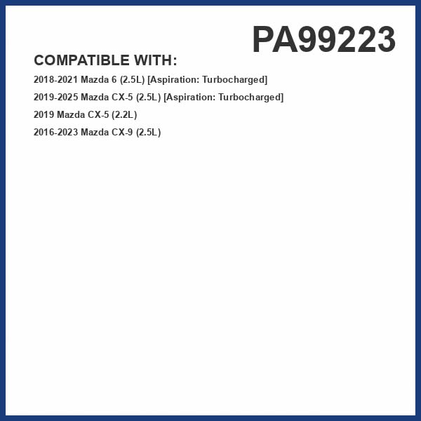 PG PA99223 Engine Air Filter | Fits 2016-2023 Mazda CX-9 2.5L; 2019-2025 CX-5 2.5L; 2019 CX-5 2.2L - size: Premium Guard