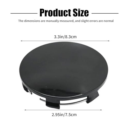 4Pcs 83MM ABS Black Car Wheel Center Caps for Cadillac Escalade 2015-2021, Chevrolet Avalanche 1500 2008-2013, GMC Canyon 2004-2021