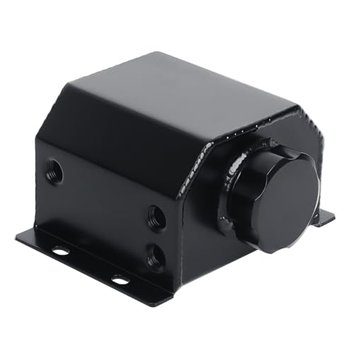 LokoCar Coolant Expansion Reservoir Tank 1L Universal Aluminum Black - color: Black, size: 1 Litre