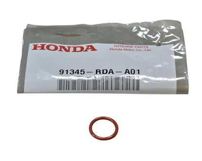 Honda 08285-P99-0CZA3 Ultra Power Steering Fluid - 2 (x3) + 91370-SV4-000 High Pressure Black Rubber Outlet O Ring Seal + 91345-RDA-A01 Low Pressure Orange Rubber Inlet O Ring Seal
