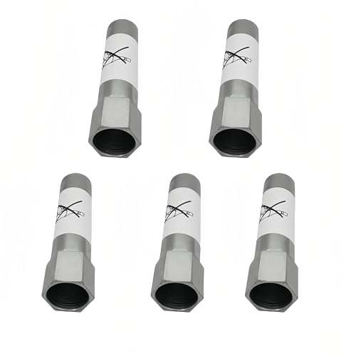 5Pcs 8-Point Splined Lug Nuts, 13/16" Hex Drive Socket Tool