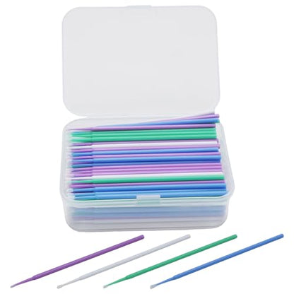 200 Pcs Automotive Touch Up Paint Brushes,Disposable Micro Paint Chip Repair Applicators for Automotive Paint Detailing, Stone Chips,Scratches(1.0, 1.3, 1.8, 2.5MM, Multi)