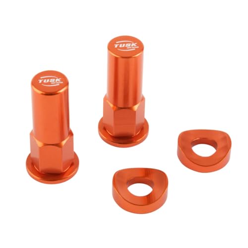 Tusk Rim Lock Nut and Spacer Kit - Orange - color: Orange