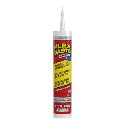 Flex Paste Rubberized Waterproof Sealant Paste, Clear, Cartridge - size: Cartridge