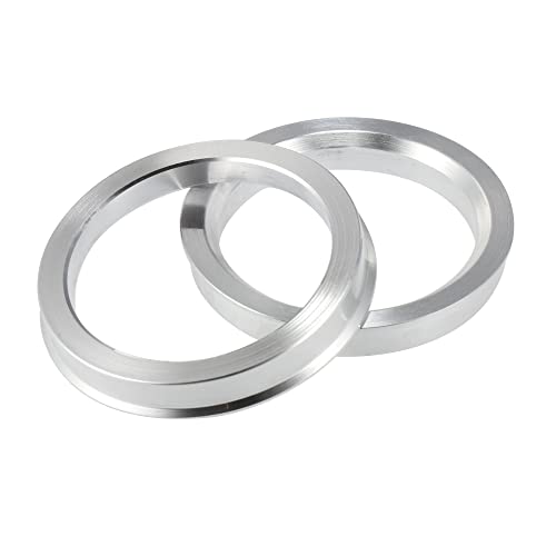 X AUTOHAUX 4pcs OD 71.5mm to ID 58.1mm Aluminium Alloy Car Hub Centric Rings Wheel Bore Center Spacer - size: 58.1mm
