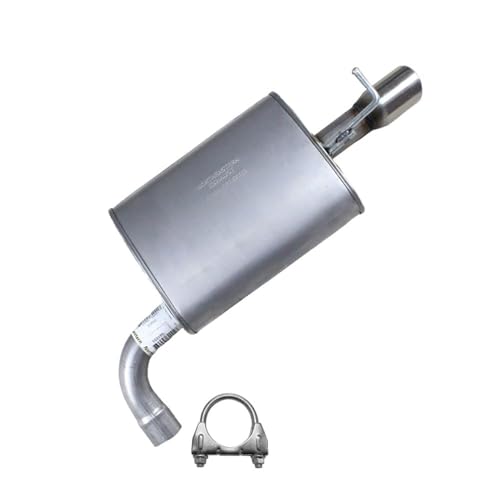 Exhaust Passenger-Side Muffler Compatible for 2011-2015 Ford Explorer 3.5L | Stainless Steel | Northeastern Exhaust | Free Clamp Included | Automotive Replacement Part - size: Passenger Side Muffler