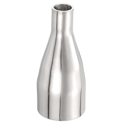 PATIKIL Concentric Reducer Pipe Fitting, 1-3/4"(45mm) to 3/4"(19mm) OD 304 Stainless Steel Butt Weld Tube Long Reducer Exhaust Pipe for Food Beverage HVAC Plumbing, Silver - size: 1-3/4" to 3/4" OD