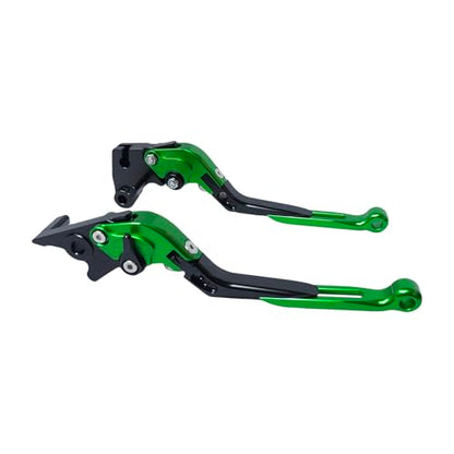 Brake Clutch Levers Replacement for Kawasaki Ninja 500 400 300 - color: Black Green