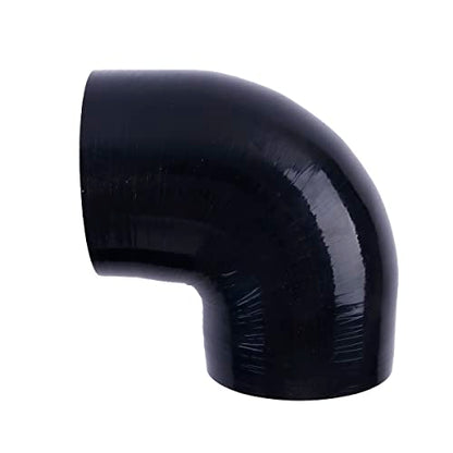 3.5" ID 90 Degree Elbow Silicone Coupler Reinforced Hose,4-Ply Turbo/Intercooler/Intake Piping Industrial Hydraulic (89mm) - size: 3.5 Inch