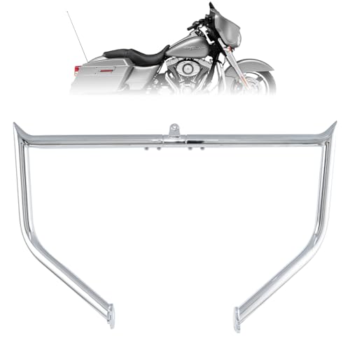 Kinglemc Crash Bar Engine Guard for Harley Touring(Chrome) - color: Chrome-Updated