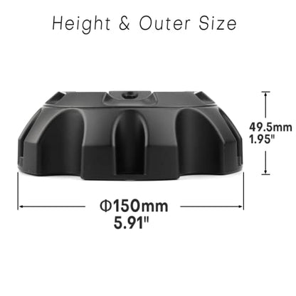 Wheel Center Caps for Fuel Off-Road Wheels 1001-56 M-452 ST-MQ805-167 1001-37 M-449 Center Hubcaps Center Cover Replacement, Outer Diameter 5.91in, 4 Pack Matt Black - size: OD 5.91in