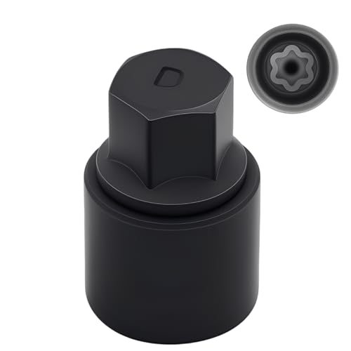 D Wheel Lock Key,Locking Lug Nut Removal Tool Compatible with Toyota,Professional Locking Lug Nut Key,Socket Remover Hand Repair Tool,Black.