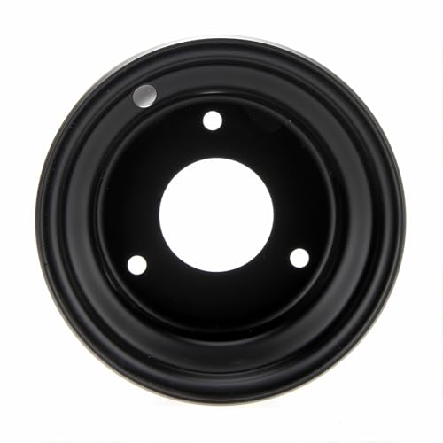 7" Wheel, 7 inch Wheel with 3 lugs Fits for 110-125cc ATV, Go Kart, 3 Bolts Go Kart Rim for Quad 16x8-7 Tires (Black) - color: Black