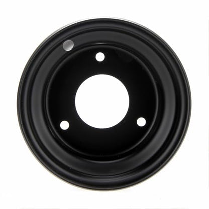 7" Wheel, 7 inch Wheel with 3 lugs Fits for 110-125cc ATV, Go Kart, 3 Bolts Go Kart Rim for Quad 16x8-7 Tires (Black) - color: Black