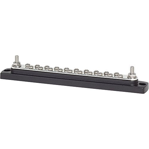 Blue Sea Systems 2302 150 Amp Common BusBar with 20 screws - style: 150a - 20 Screw, No Cover