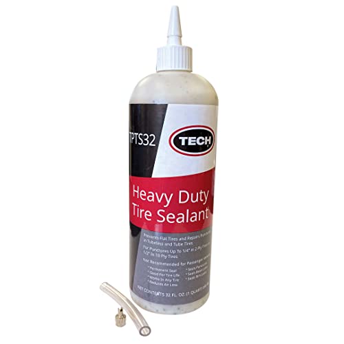 TECH Heavy Duty Tire Sealant for Tubeless Puncture Repair, up to 1/2 Inch