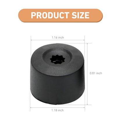 20Pcs Car Wheel Lug Nut Covers,17mm Tire Bolt Caps, Wheel Bolt Covers Caps with Removal Tool, Compatible with VW, Jetta, Beetle, Passat, GTI, CC(Black)