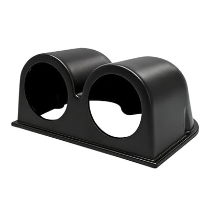 2 Inch Double Hole Gauge Dashboard Pod, 52mm Heavy Duty Plastic Auto Dash Meter Mount Gauge Pod, Universal Dash Meter Holder Interior Accessories for Cars Trucks SUVs - color: Double Hole