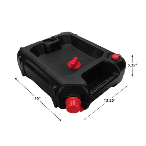 Performance Tool W4076 10-Quart Black Automotive Oil Drain Container - style: 10 Quart Drain Pan