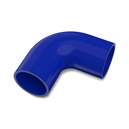 Endure 90 Degree Silicone Elbow Intake Hose 4-Ply, 2.5"(63mm) - Blue - color: Blue, size: ID - 2.5Inch(63mm)
