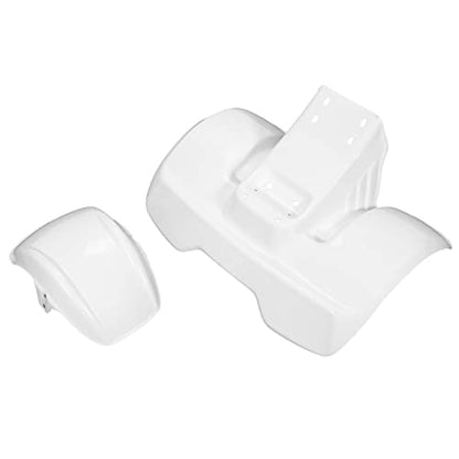KUAFU Fender Kit Compatible with 78-85 ATC70 Mudguard Mud Flaps Fender - color: White, size: Front & Rear