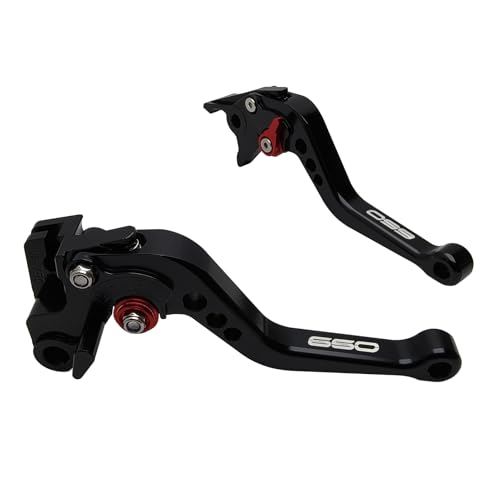 Adjustable Short Levers Replacement for Ninja 650 650R 2017-2025 - color: Black