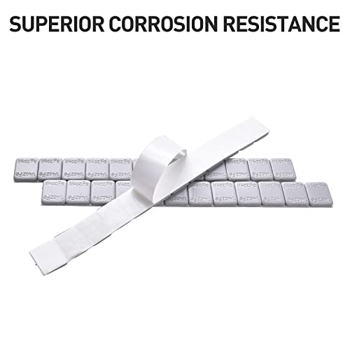 A A IN 1/4oz, Stick on Adhesive Wheel Weights, 576pcs, 48strips/Box, Grey - style: Original