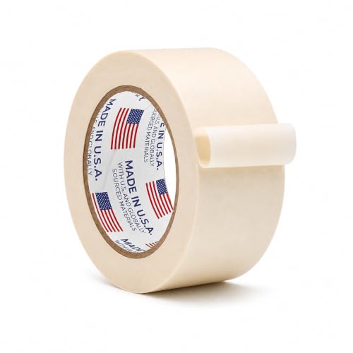 WOD MT5 Utility Grade Masking Tape, 2 inch x 60 yds. for Home or Office air-Dry Painting, Labeling, & Packing. Leaves no Residue - size: 2 inch, style: Roll