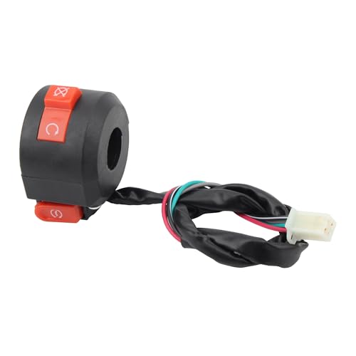 4 Wires Left Kill Start Stop Switch 22mm 7/8" Handlebar Start Switch Assembly Replacement for Speedy 50/Pony 50/VIP 50/Jet 50/Taotao Speedy 50cc 100cc 150cc ATV Quad 4 Wheeler Scooter