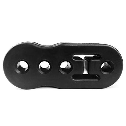 Exhaust Hanger Muffler Insulator Mount Bracket Bushing Pipe Rubber 4 Holes Car Vehicle Universal Black Rubber 12mm (0.47")