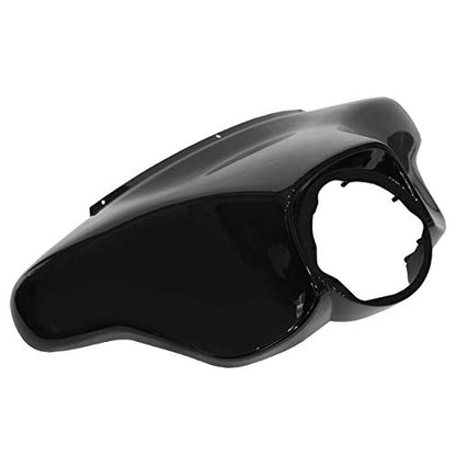 TCMT Batwing Outer Fairing w/ 8'' Clear Windshield Fit For Harley Touring Street Glide FLHX Electra Glide Ultra Classic FLHT FLHTC FLHTCU 1996-2013 - color: Black Fairing Set#2