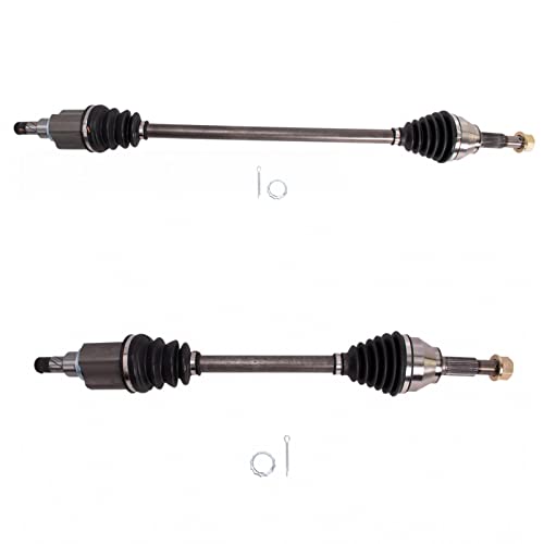 TRQ Front 2 Piece CV Axle Shaft Assembly Set - style: CSA34185