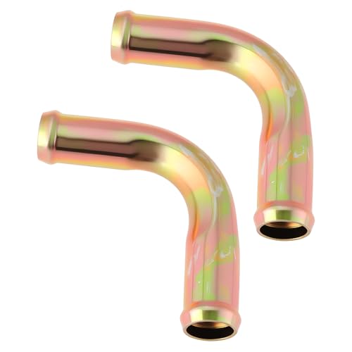 2pcs 90° Elbow Heater Hose Connector Adapter Coolant Fitting for Automotive Systems, 5/8" x 5/8" in 16mm x 16mm - size: For 16mm Hose