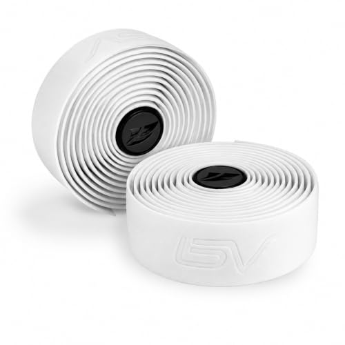 BV EVA Road Bike Handlebar Tapes, Bicycle Bar Tape, Cycling Handle Wraps – 2 Rolls - color: White