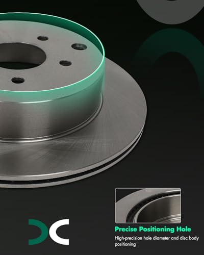 SCITOO Rear Brake Kits Disc Brake Rotor and Brakes Pads:31348;D905 - size: Rear 31348 + D905 [2+4PCS]