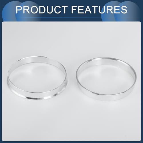 Hub Centric Rings, 65.1mm ID to 67.1mm OD Vehicle Wheel Hubrings Aluminum Alloy, 4 Pcs - size: 65.1mm to 67.1mm