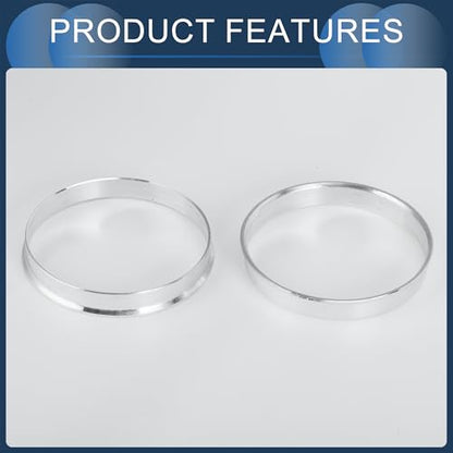Hub Centric Rings, 65.1mm ID to 67.1mm OD Vehicle Wheel Hubrings Aluminum Alloy, 4 Pcs - size: 65.1mm to 67.1mm