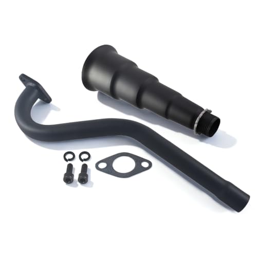5 Stage Exhaust tip Central long Exhaust Pipe For Predator 79cc 98cc 3HP Coleman CT100U Mini bike FRP GMB100 Mini bike Black - color: Black, size: 5 Stage Central Long Exhaust Pipe With Trumpet Tip