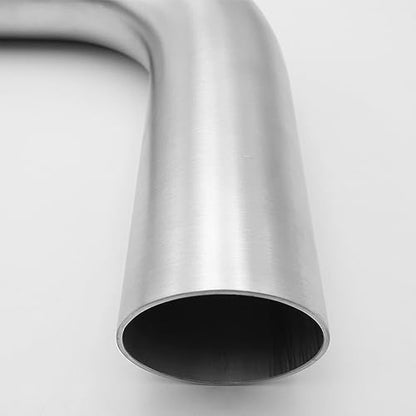 AC PERFORMANCE 2.25" 90° Degree Aluminum Elbow Intercooler Air Intake Tube - color: Silver 90, size: 2.25" (57mm)