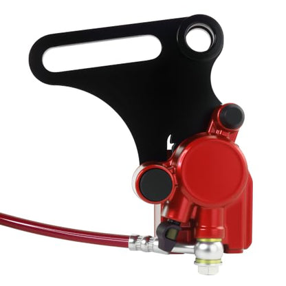 PRO BAT 15mm Hydraulic Rear 110cc Pit Bike Brake Assembly Kit w/Brake Pad - color: Red Brake Assembly, size: 15mm Brake Caliper Assembly