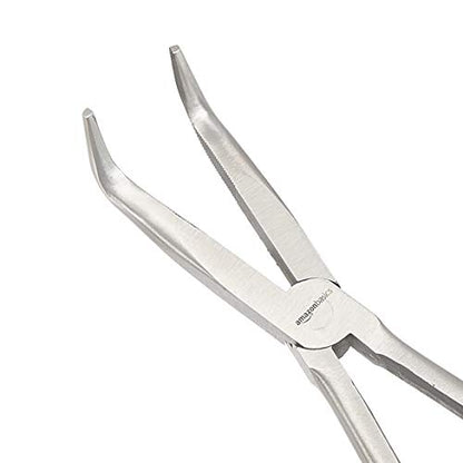 Amazon Basics Extra Long Reach Needle Nose Pliers Tool Set for Narrow Spaces, Versatile,Black, 3 Count (Pack of 12) - size: 3 Count (Pack of 12)