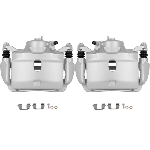 SCITOO - Front Disc Brake Caliper Assembly w/Bracket For Acura,For Honda - size: Front[19B2660 & 19B2661]Silver